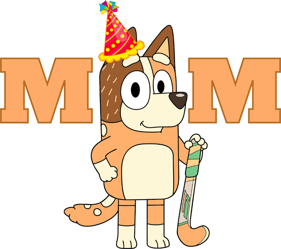 Mother's Day Bluey Design - DTF Ready To Press - Heat Press Transfer