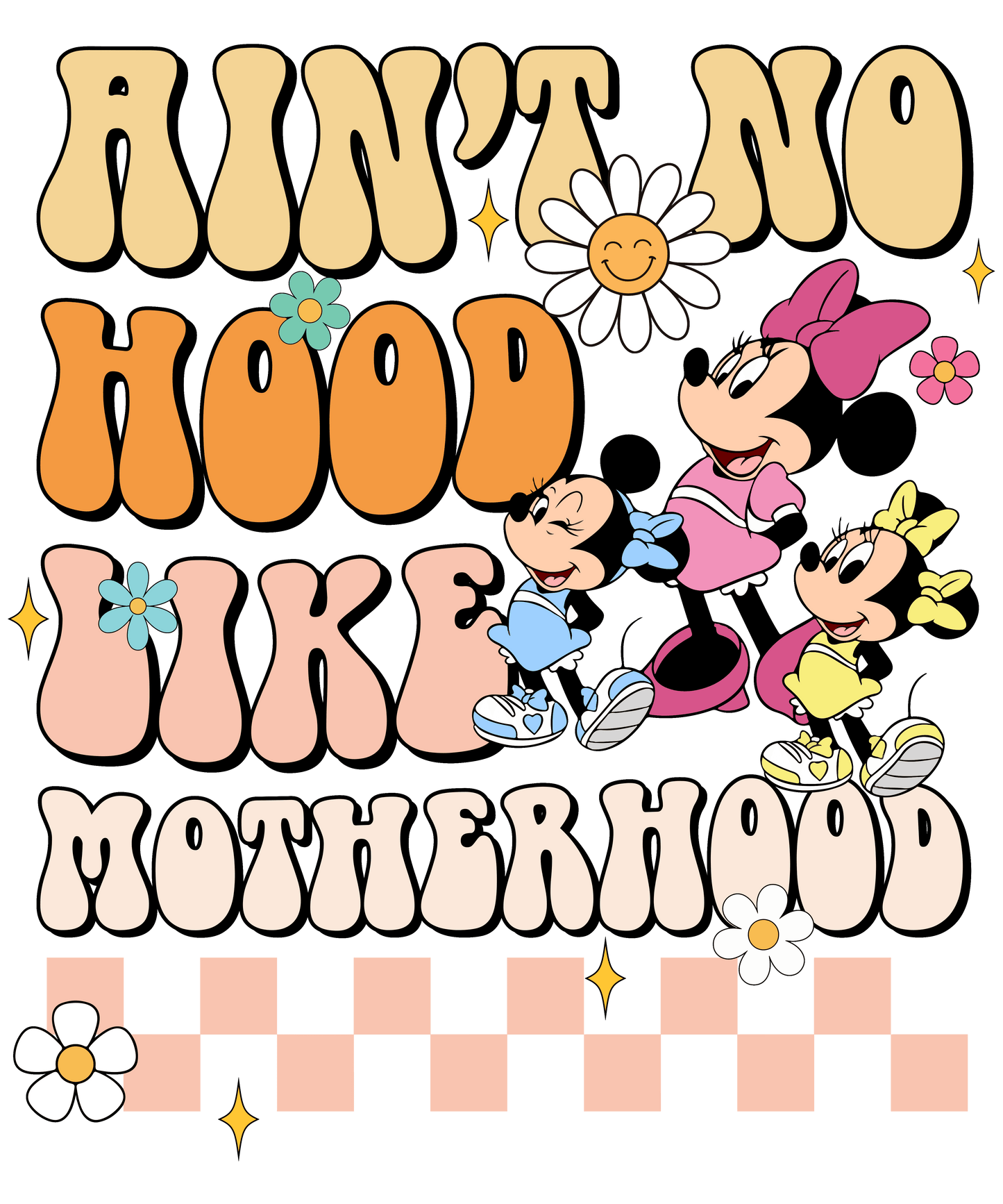 Motherhood Design - DTF Ready To Press - Heat Press Transfer