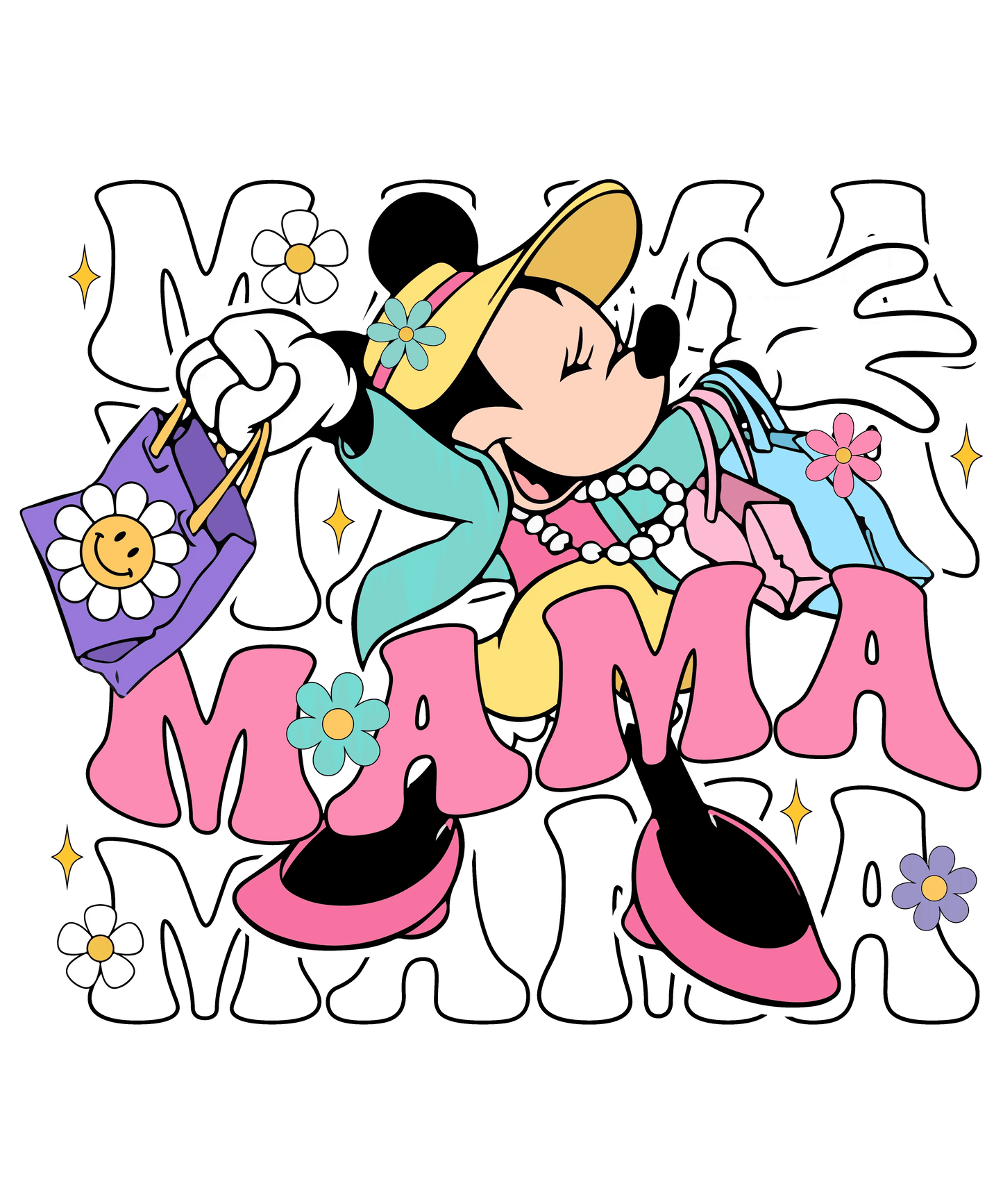 Mothers Day Minnie Design - DTF Ready To Press - Heat Press Transfer