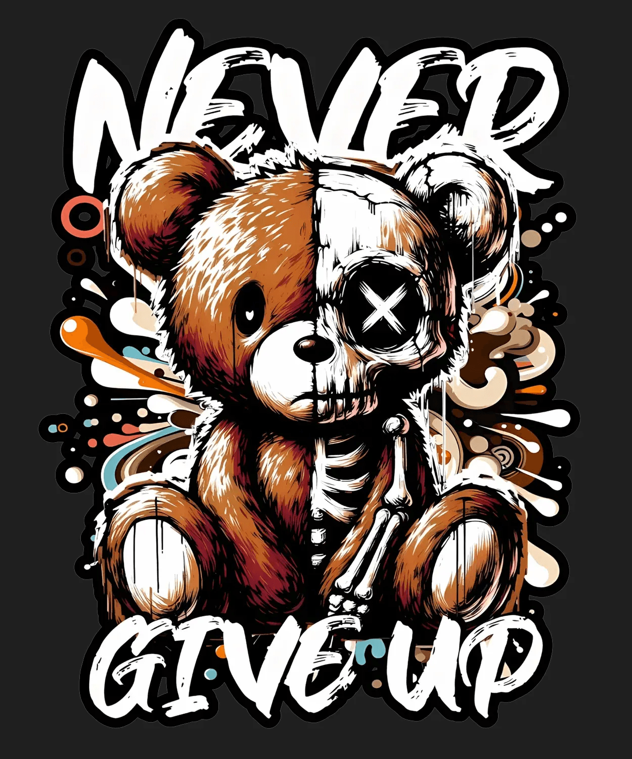 Motivational Bear - DTF Ready to Press - Heat Press Transfer