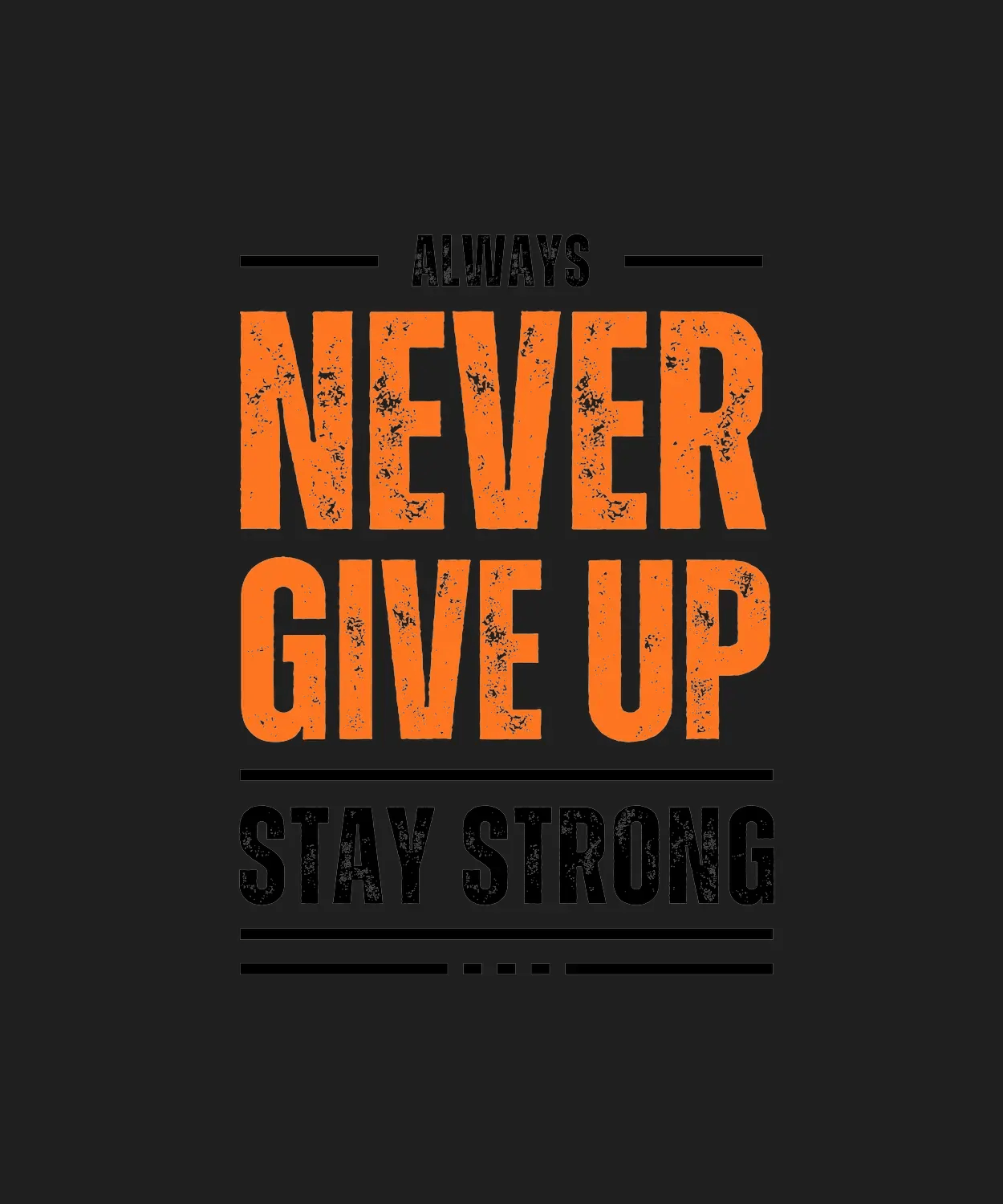 Motivational Quote - DTF Ready to Press (black_bg)