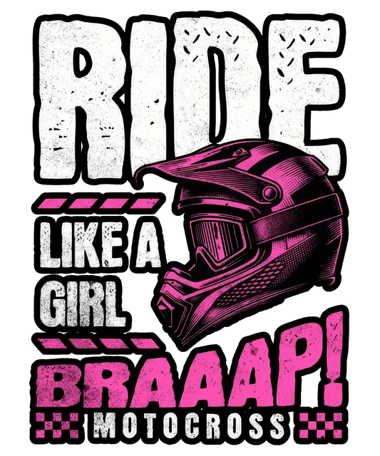 Motocross Girl Power - DTF Ready to Press - Heat Press Transfer