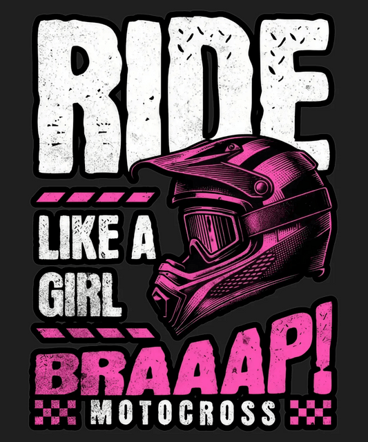 Motocross Girl Power - DTF Ready to Press - Heat Press Transfer