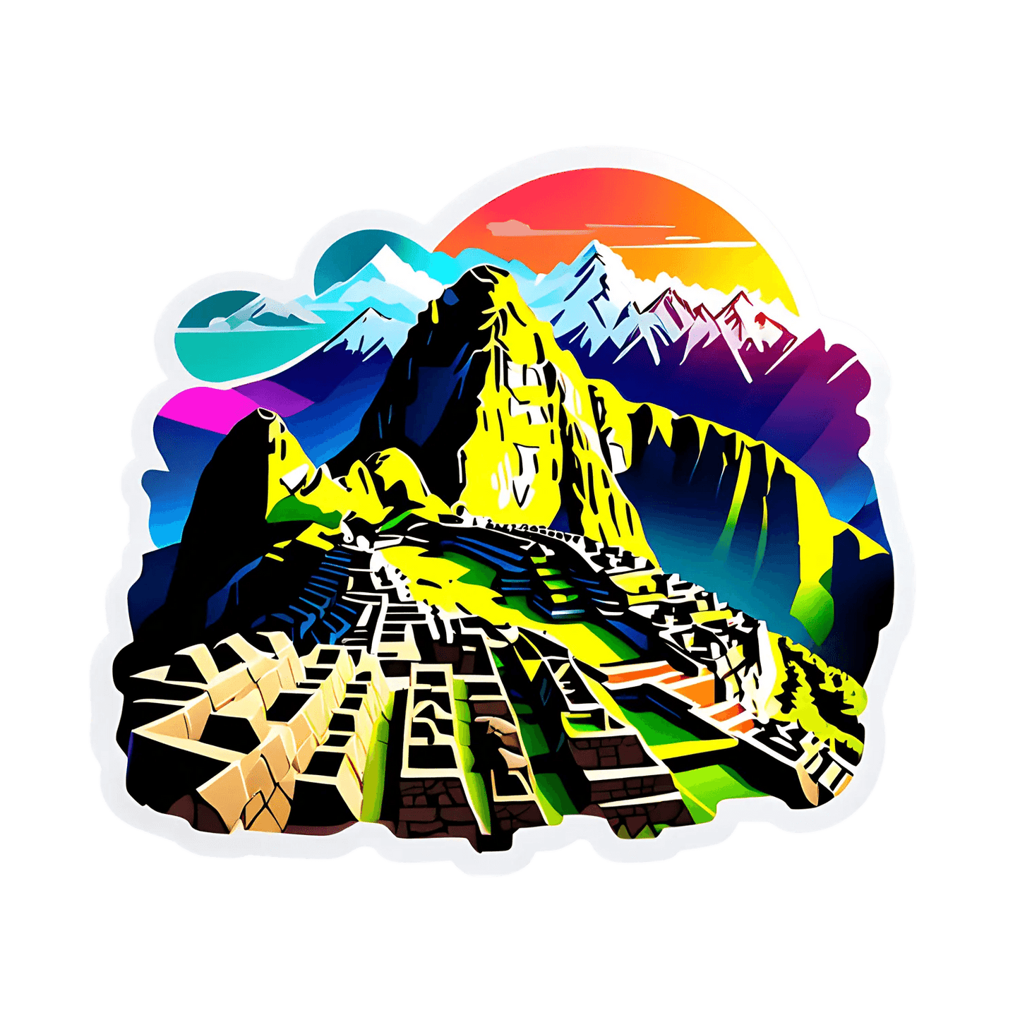 Mountain Adventure - Durable UV Sticker - Heat Press Transfer