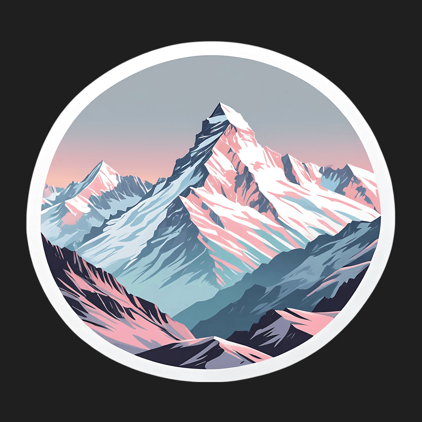 Mountain Sunrise - Sticker - Heat Press Transfer