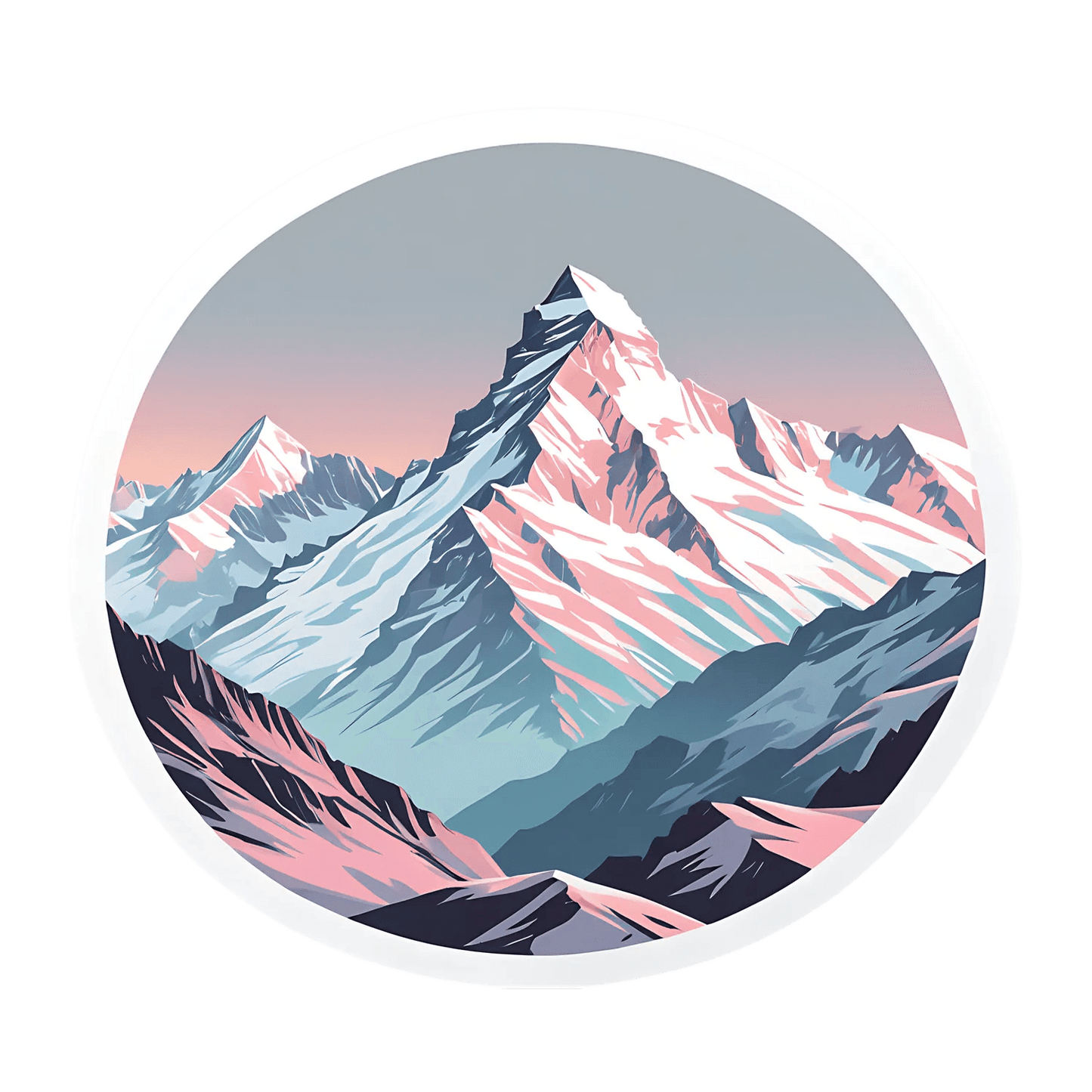 Mountain Sunrise - Sticker - Heat Press Transfer