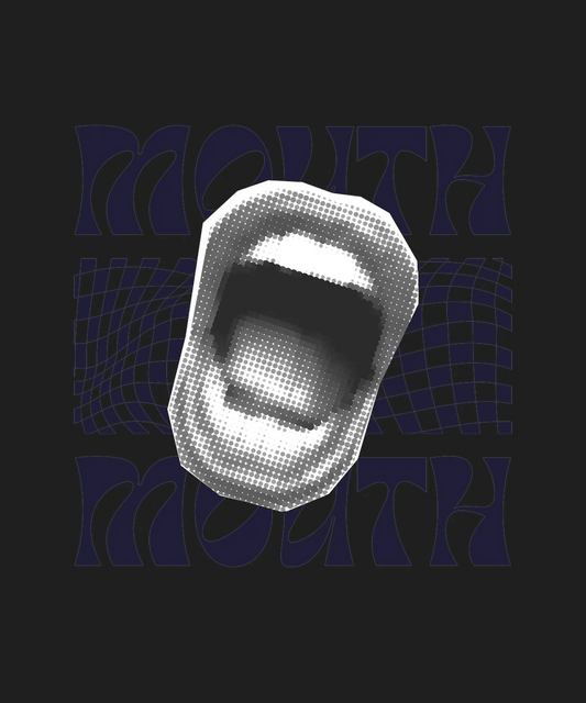 Mouth Design - DTF Ready to Press - Heat Press Transfer