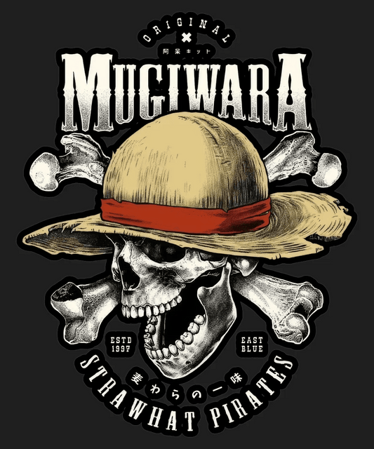 Mugiwara Pirates Skull - DTF Ready to Press - Heat Press Transfer