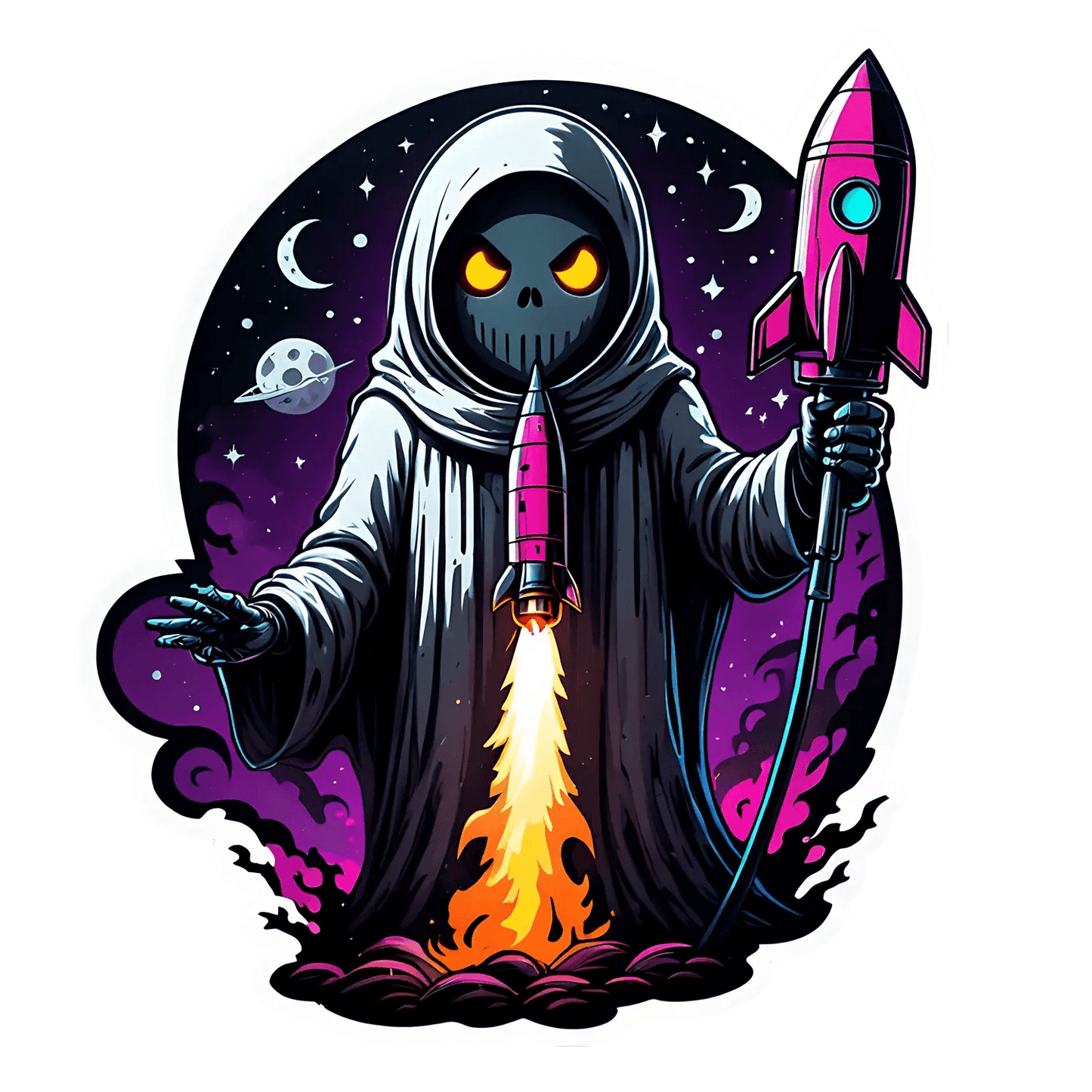 Mystic Reaper Rocket - Sticker - Heat Press Transfer