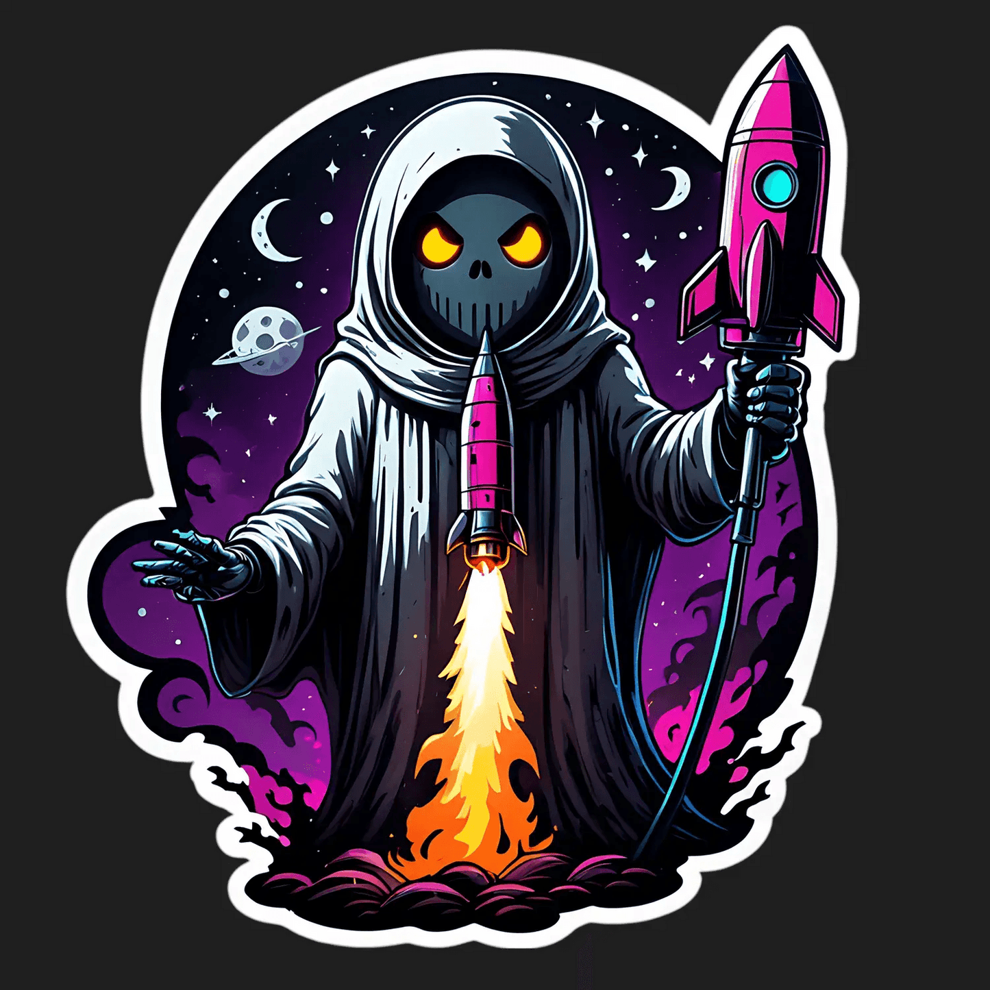 Mystic Reaper Rocket - Sticker - Heat Press Transfer