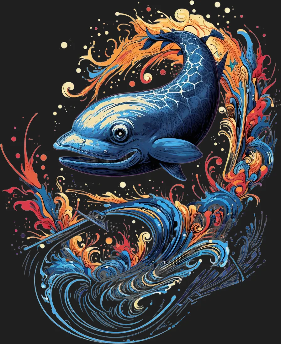 Mythic Koi Fish - DTF Ready to Press - Heat Press Transfer