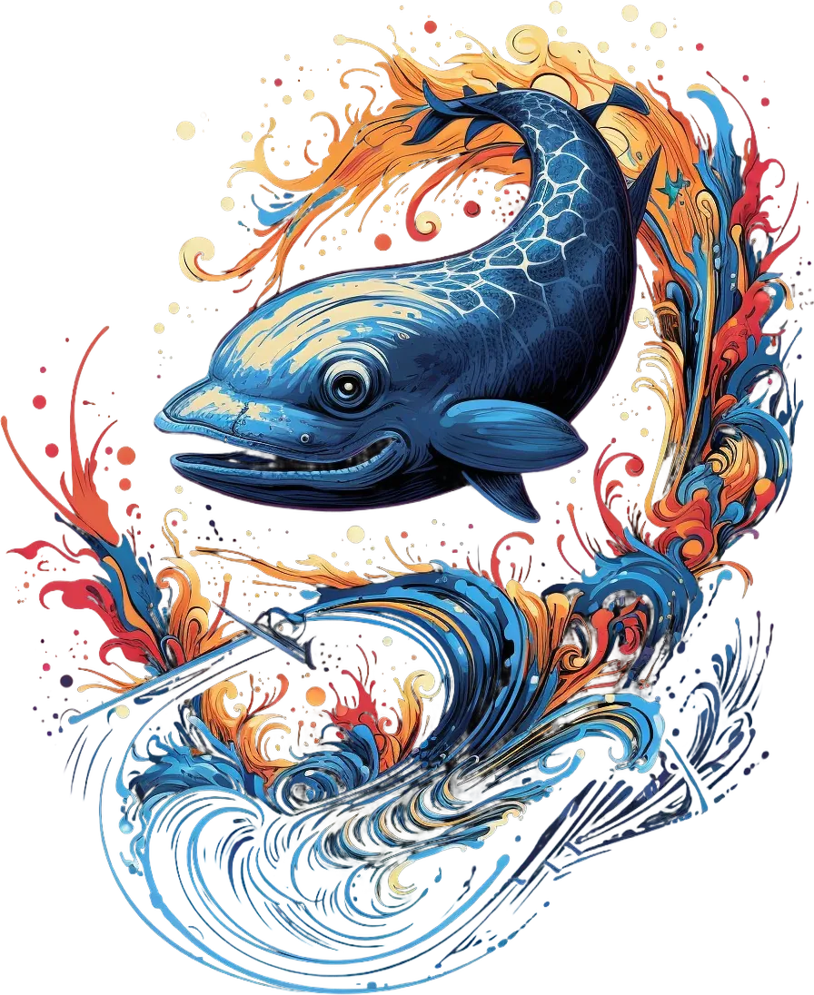 Mythic Koi Fish - DTF Ready to Press - Heat Press Transfer