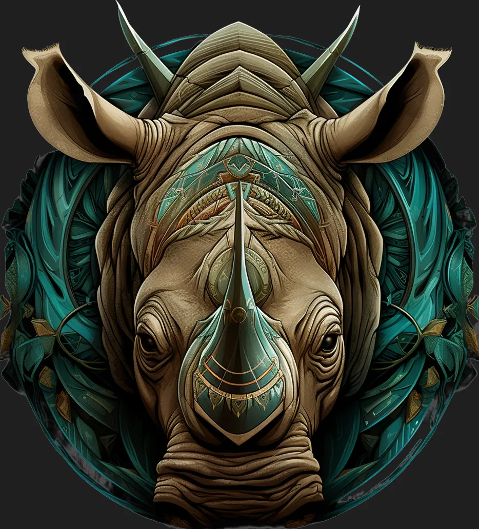 Mythical Rhino Armor - DTF Ready to Press - Heat Press Transfer