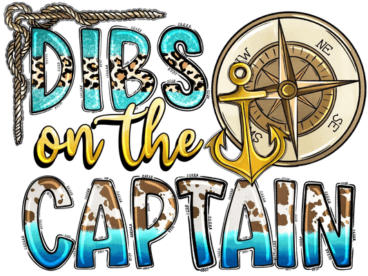 Nautical Captain DTF Ready to Press - Heat Press Transfer