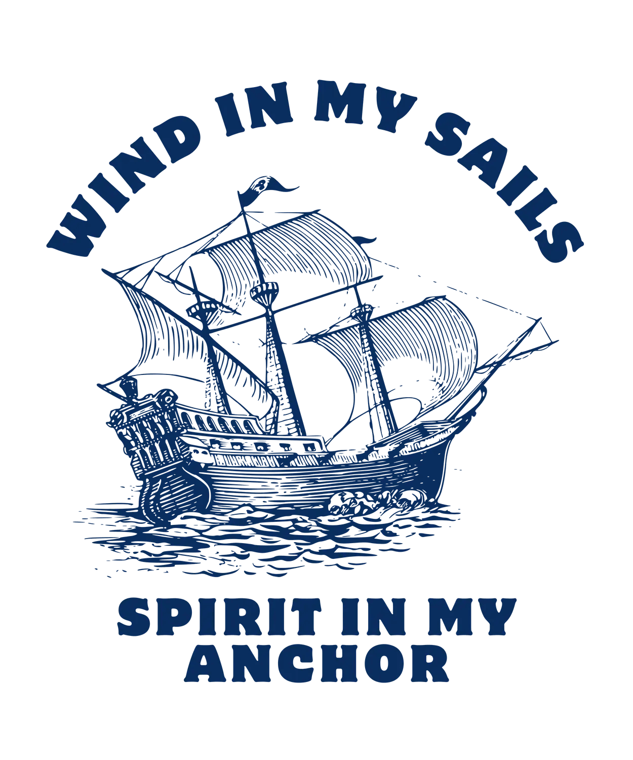 Nautical Ship Design - DTF Ready to Press (original)
