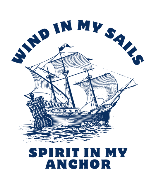 Nautical Ship Design - DTF Ready to Press - Heat Press Transfer
