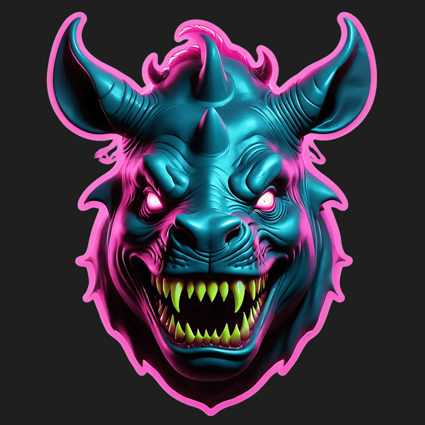 Neon Beast - Sticker - Heat Press Transfer