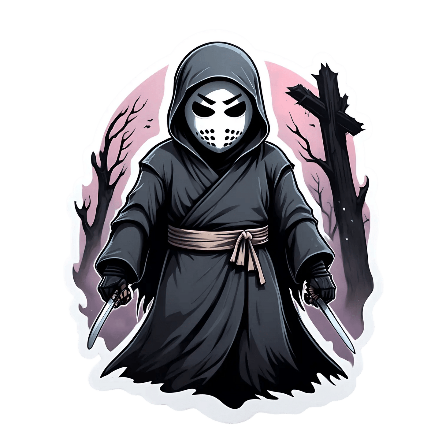 Ninja Warrior Sticker – Mystical Ambiance - Heat Press Transfer