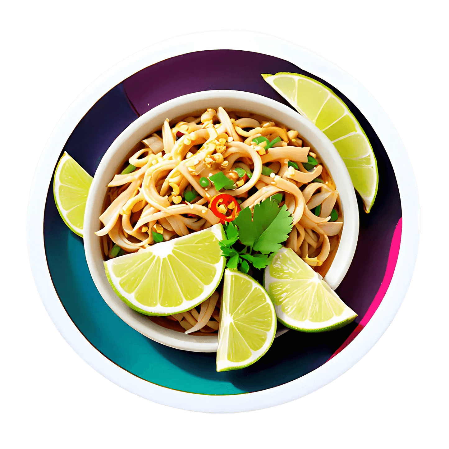 Noodle Bowl Recipe - Sticker - Heat Press Transfer