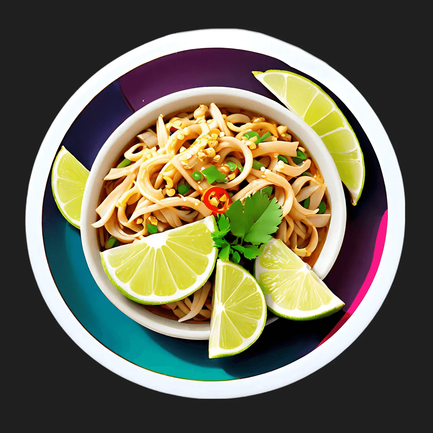 Noodle Bowl Recipe - Sticker - Heat Press Transfer