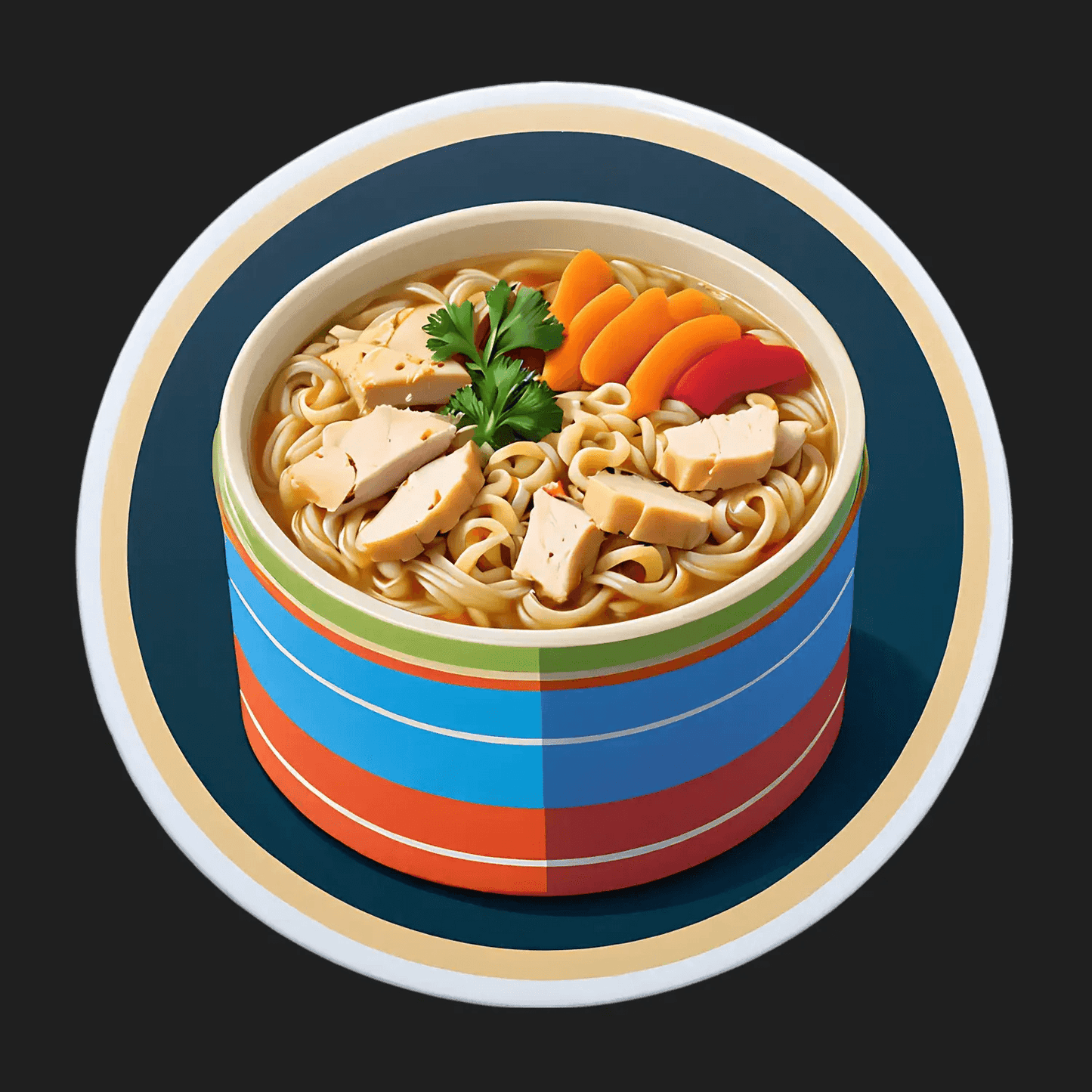 Noodle Soup Feast - Sticker - Heat Press Transfer