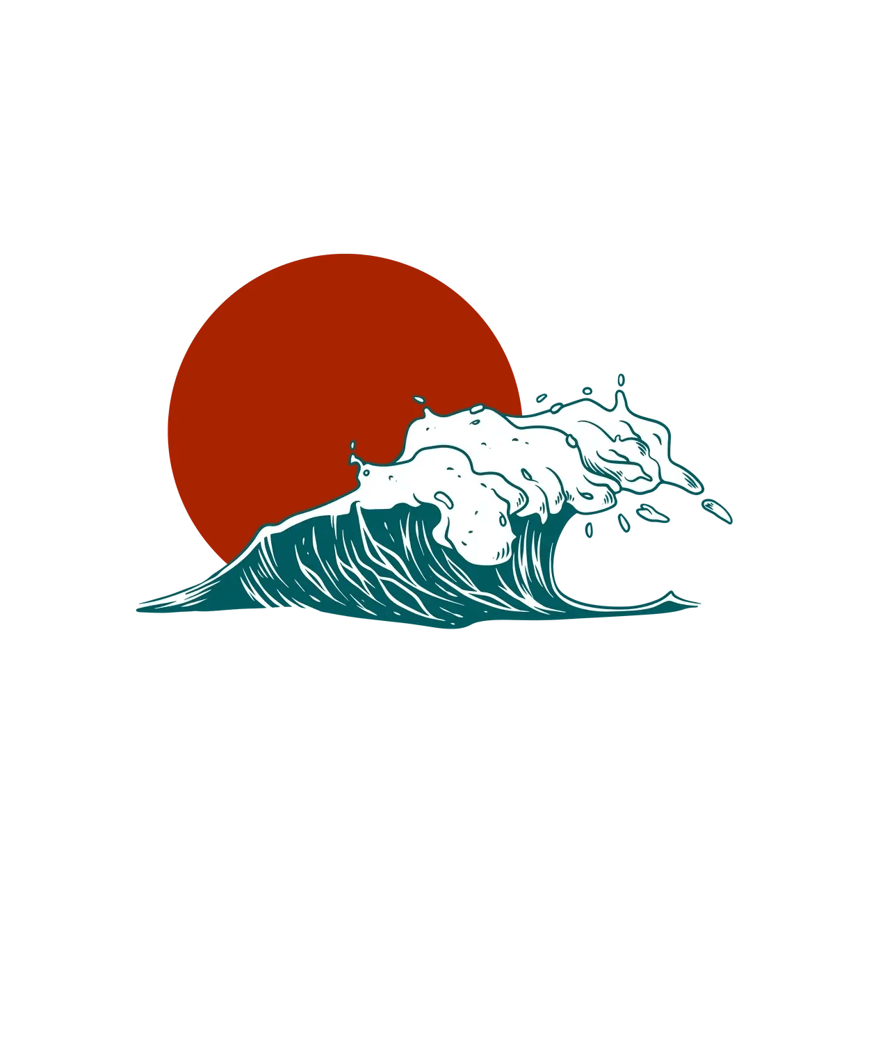 Ocean Chill Wave - DTF Ready to Press (original)