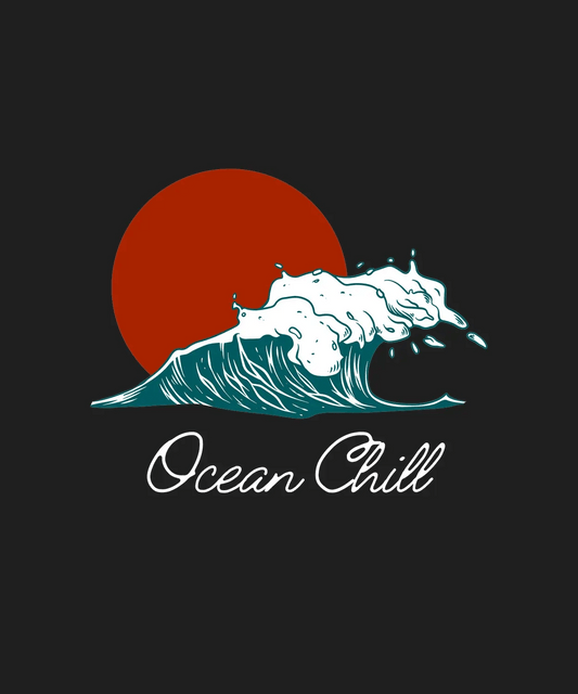 Ocean Chill Wave - DTF Ready to Press - Heat Press Transfer
