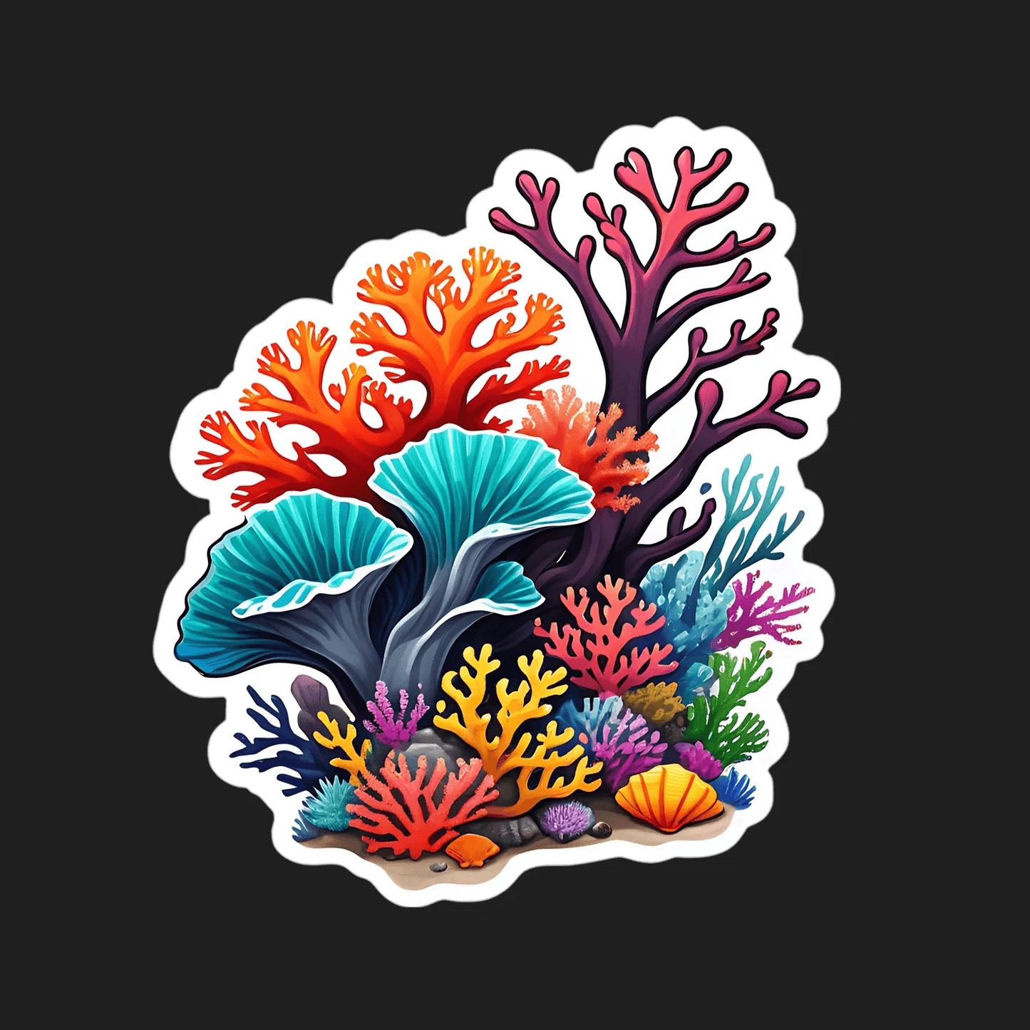 Ocean Coral Reef - Sticker - Heat Press Transfer