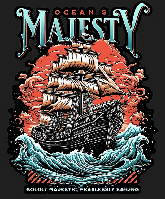 Ocean's Majesty - DTF Ready to Press - Heat Press Transfer