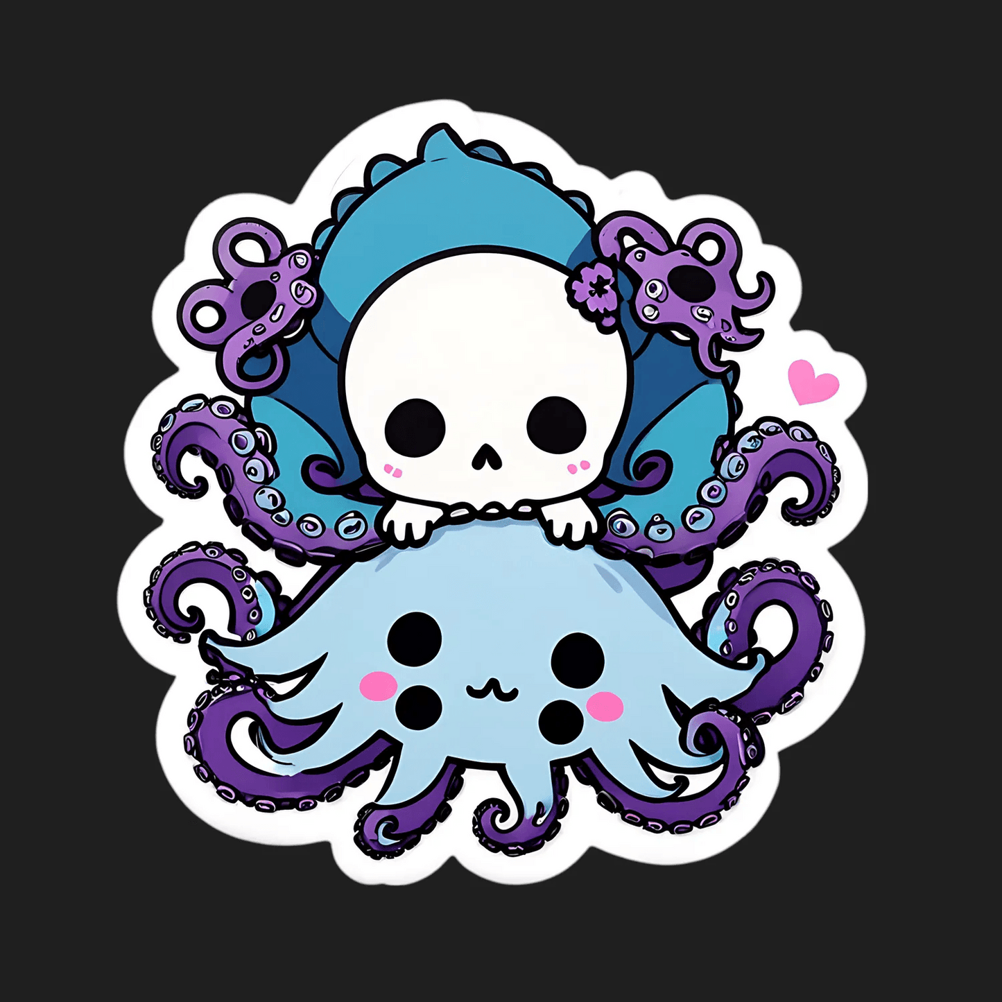 Octopus Skull - Sticker - Heat Press Transfer