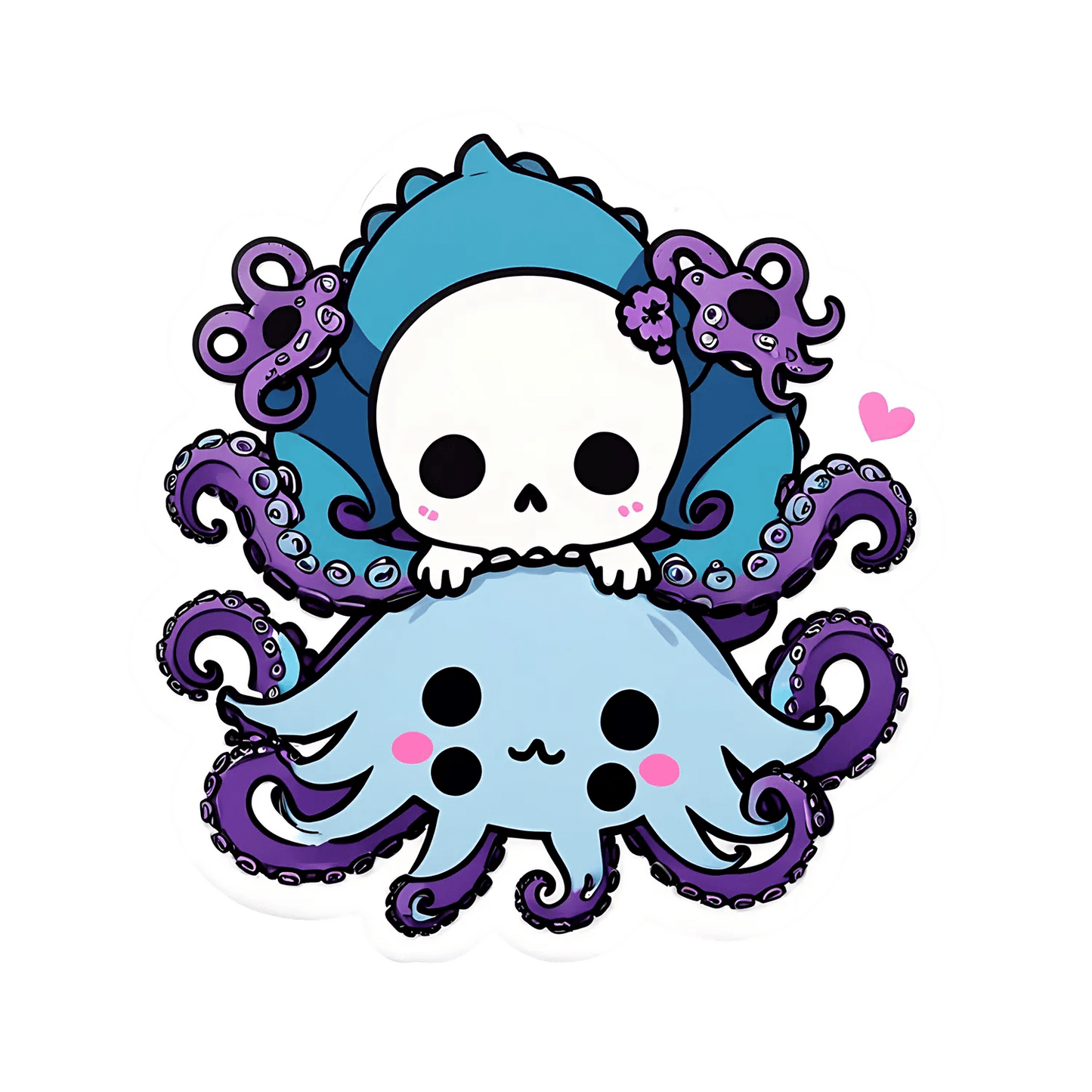 Octopus Skull - Sticker - Heat Press Transfer