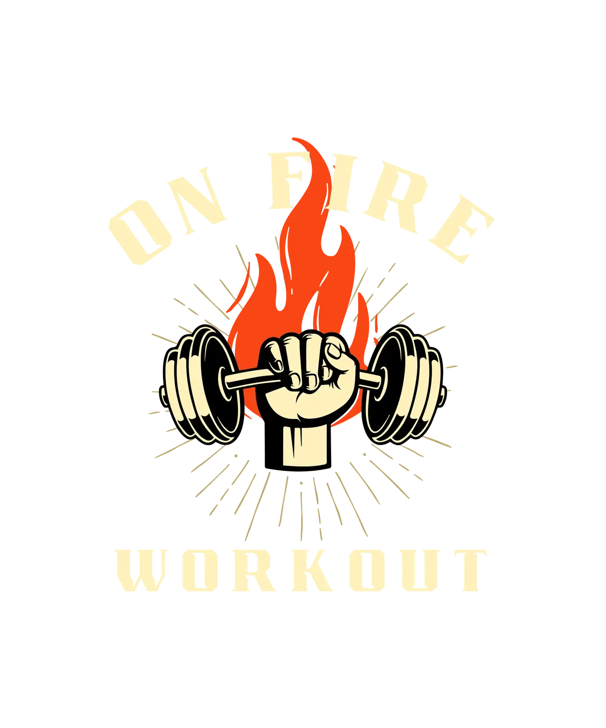 On Fire Workout - DTF Ready to Press (original)