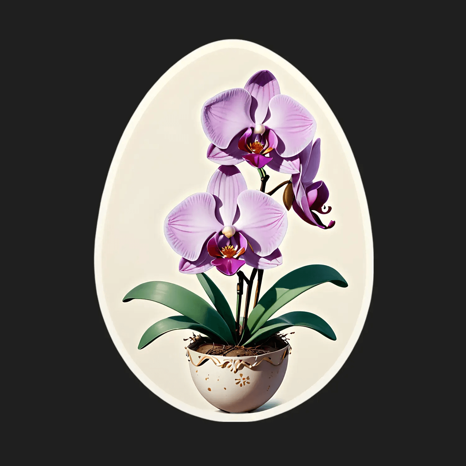 Orchid Elegance - DTF Sticker - Heat Press Transfer