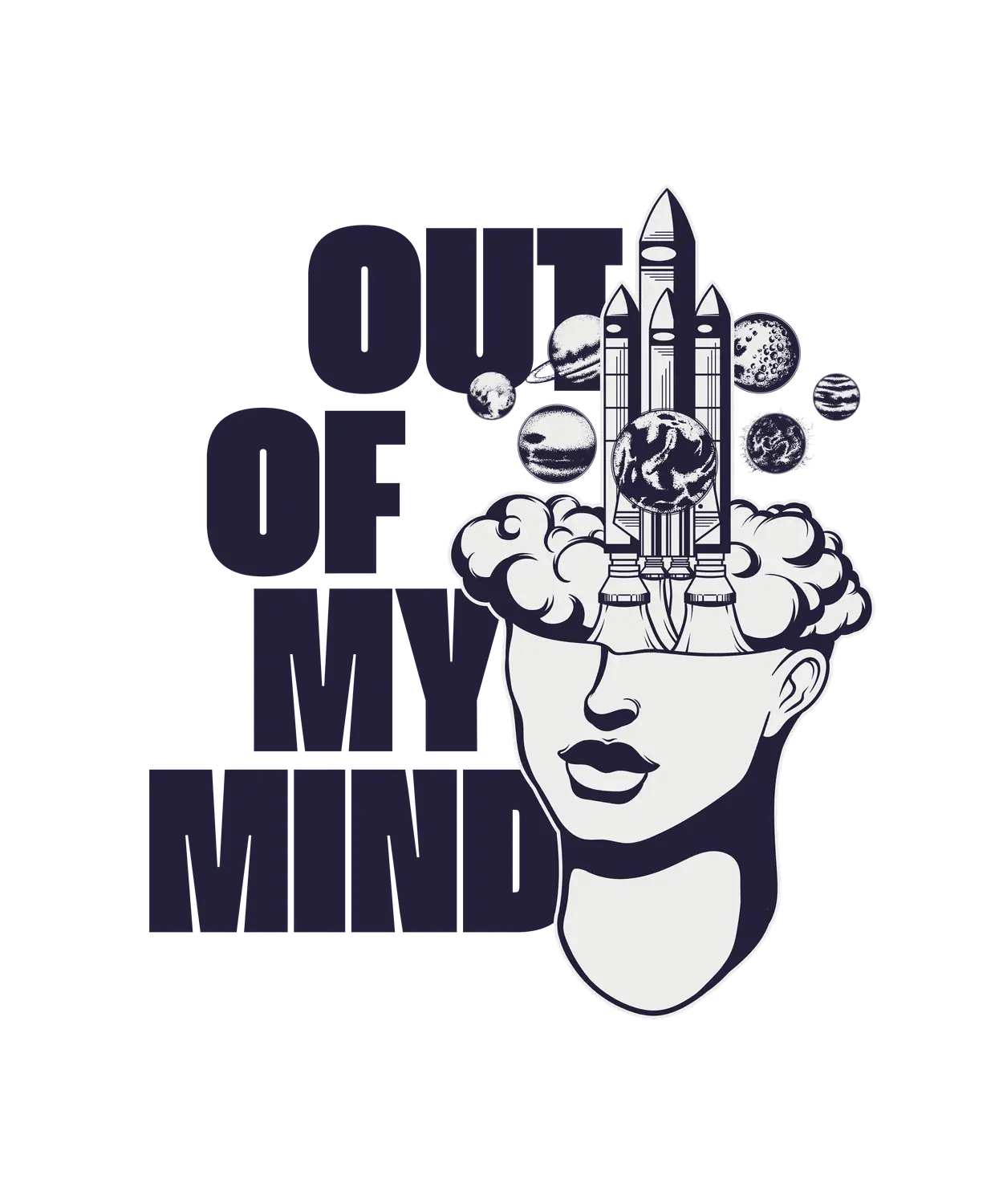 Out of My Mind - DTF Ready to Press (original)