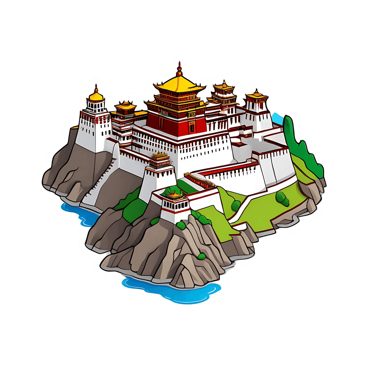Palace Fortress - Sticker - Heat Press Transfer