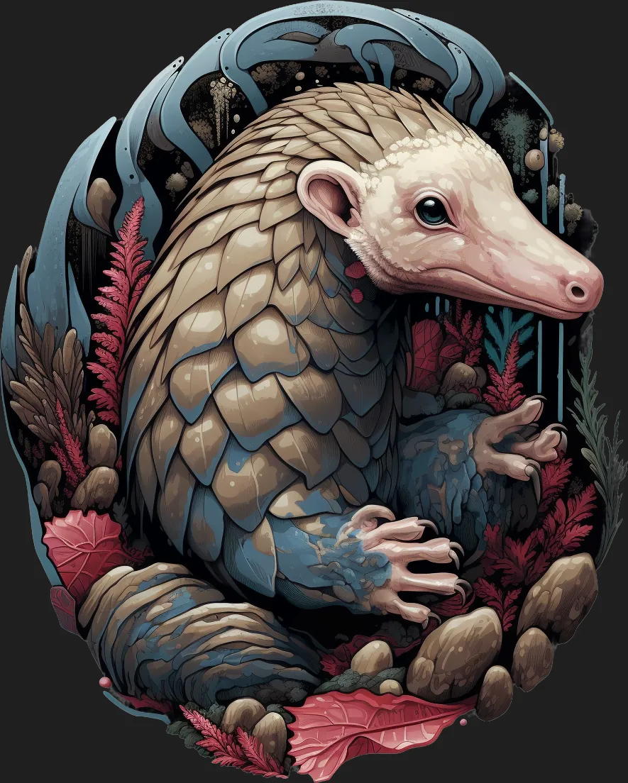Pangolin Protector - DTF Ready to Press - Heat Press Transfer