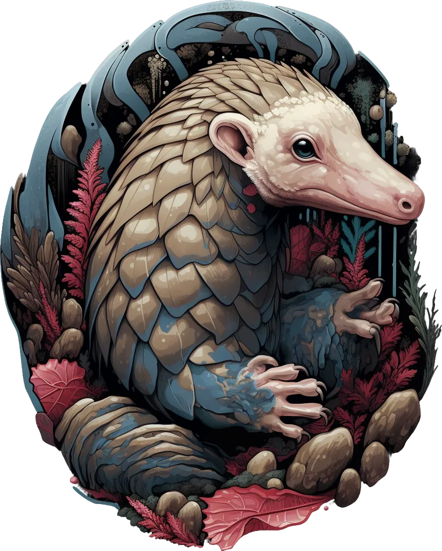 Pangolin Protector - DTF Ready to Press - Heat Press Transfer