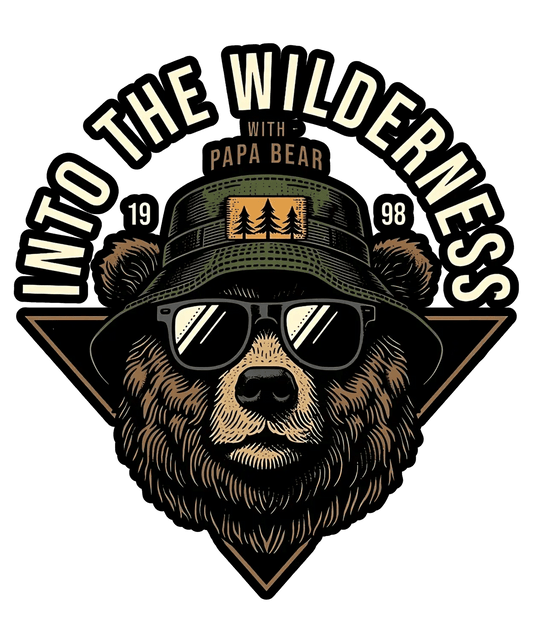 Papa Bear Wilderness - DTF Ready to Press - Heat Press Transfer