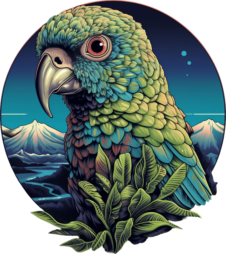 Parrot Wilderness - DTF Ready to Press - Heat Press Transfer