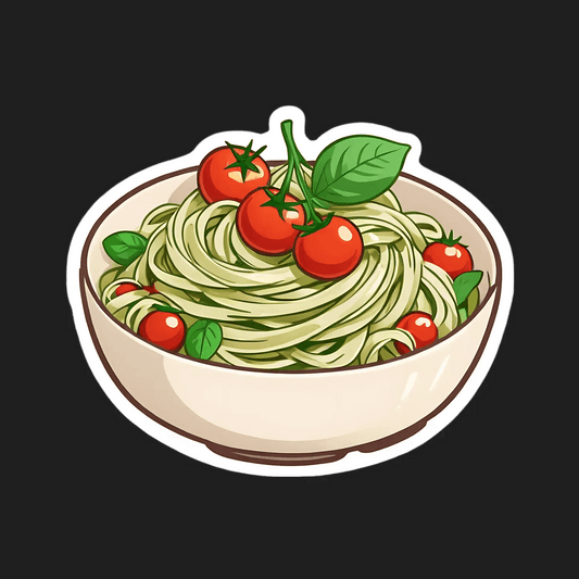 Pasta Delight - Tomato Basil Sticker - Heat Press Transfer