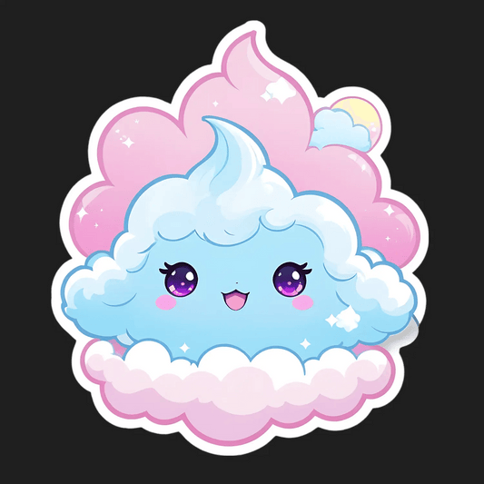 Pastel Cloud Kawaii - Sticker - Heat Press Transfer