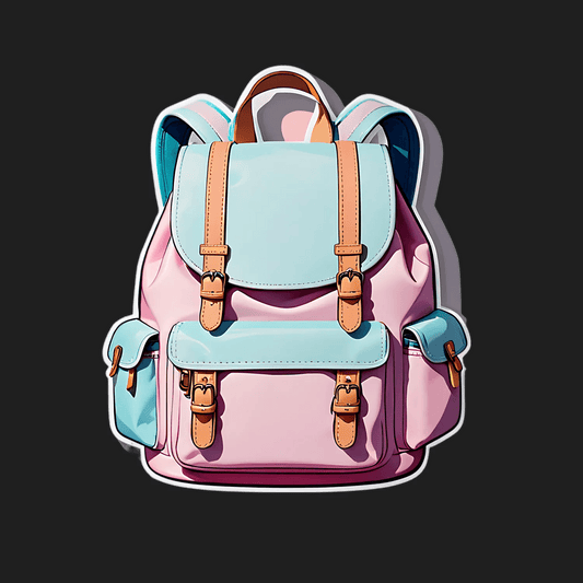 Pastel Backpack Sticker - Vibrant UV DTF - Heat Press Transfer
