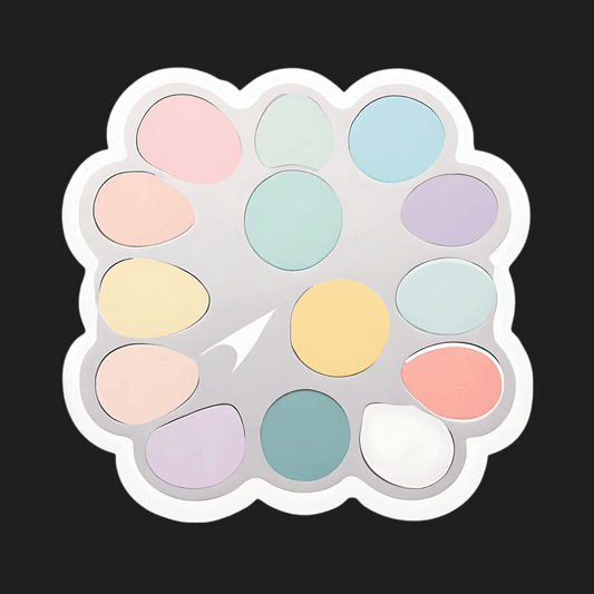 Pastel Bubble Circle - Sticker - Heat Press Transfer