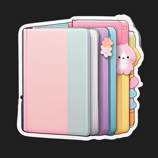 Pastel Notebook Covers - Sticker - Heat Press Transfer