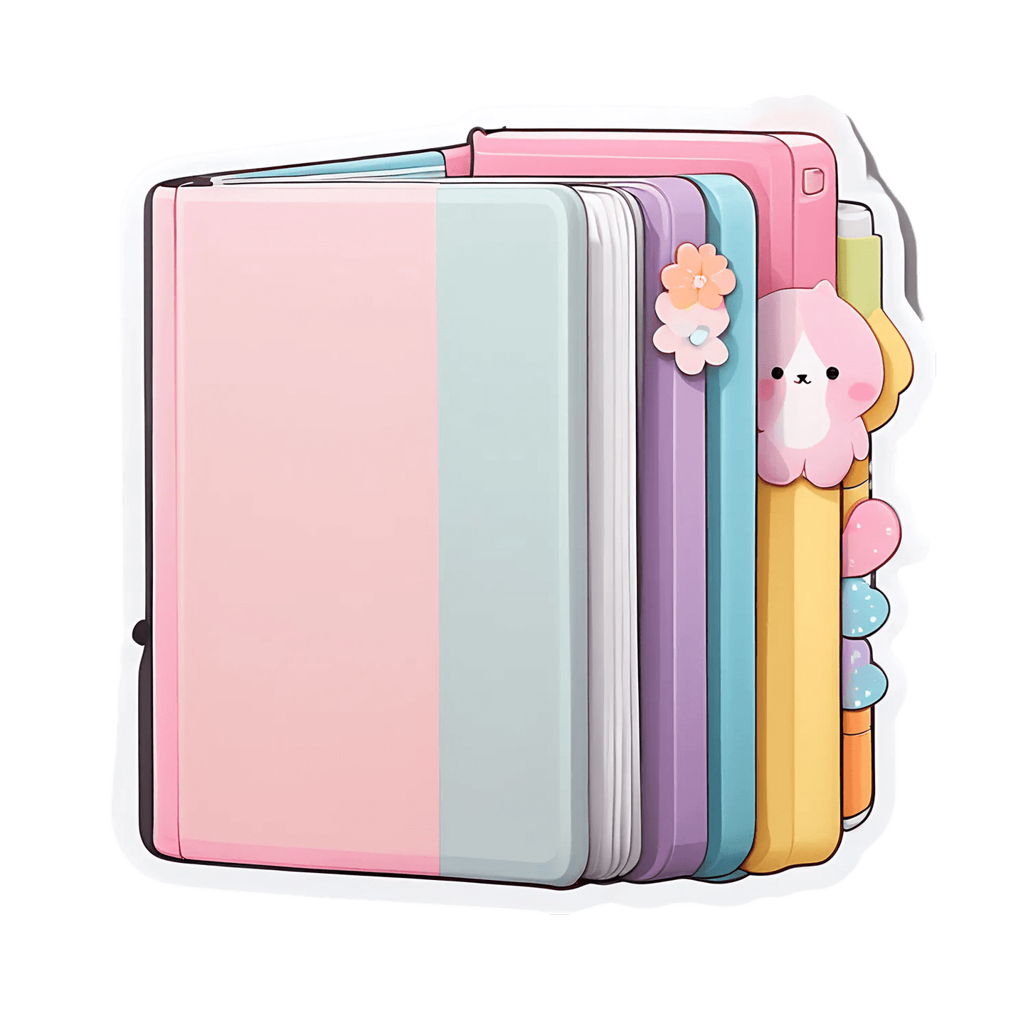 Pastel Notebook Covers - Sticker - Heat Press Transfer