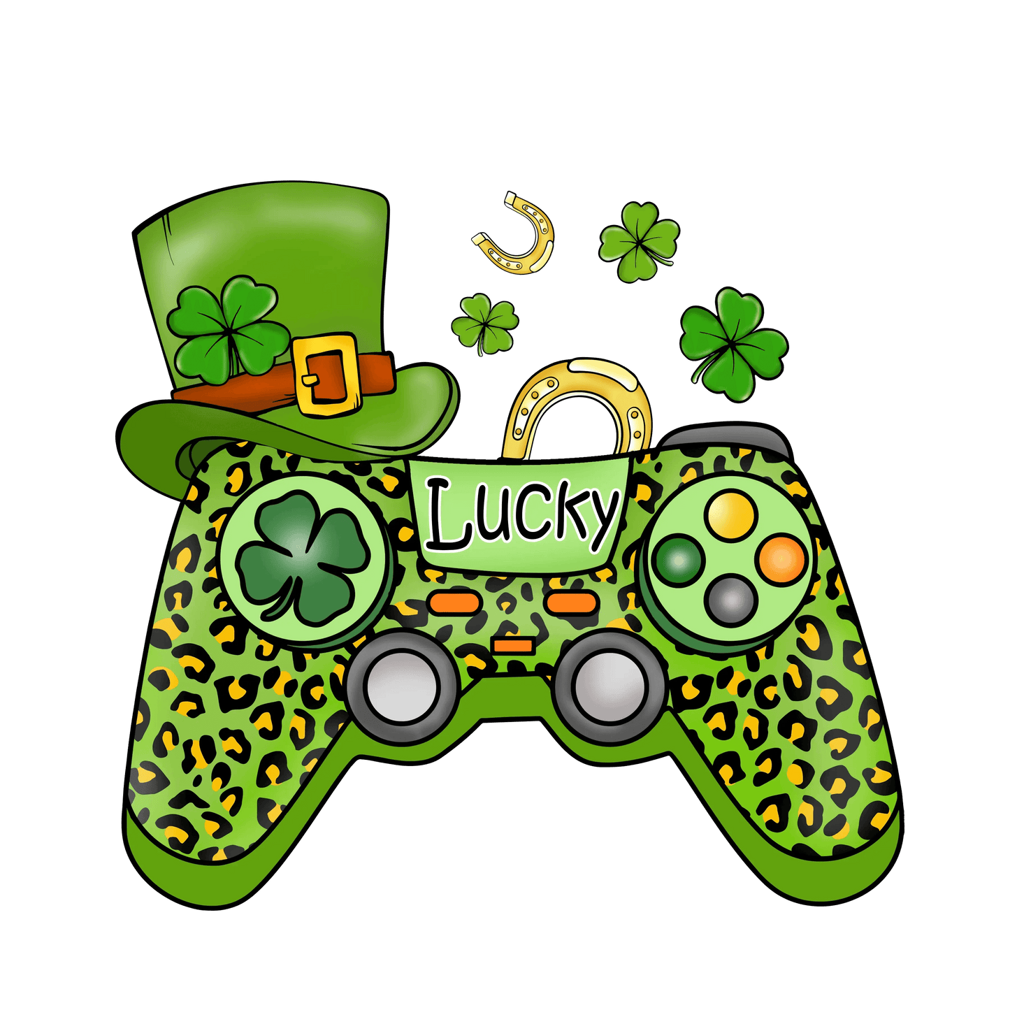Patrick's Day Gamer Design - DTF Ready To Press - Heat Press Transfer