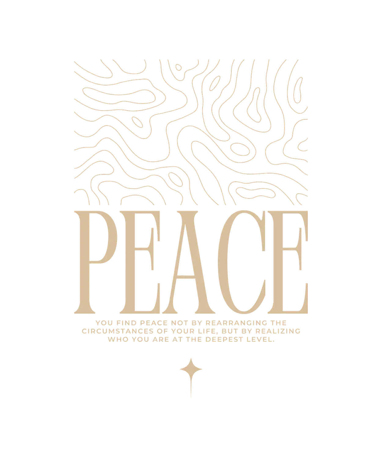 Peace Quote Art - DTF Ready to Press (original)