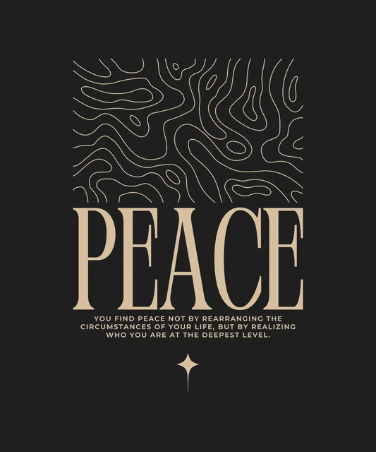 Peace Quote Art - DTF Ready to Press - Heat Press Transfer