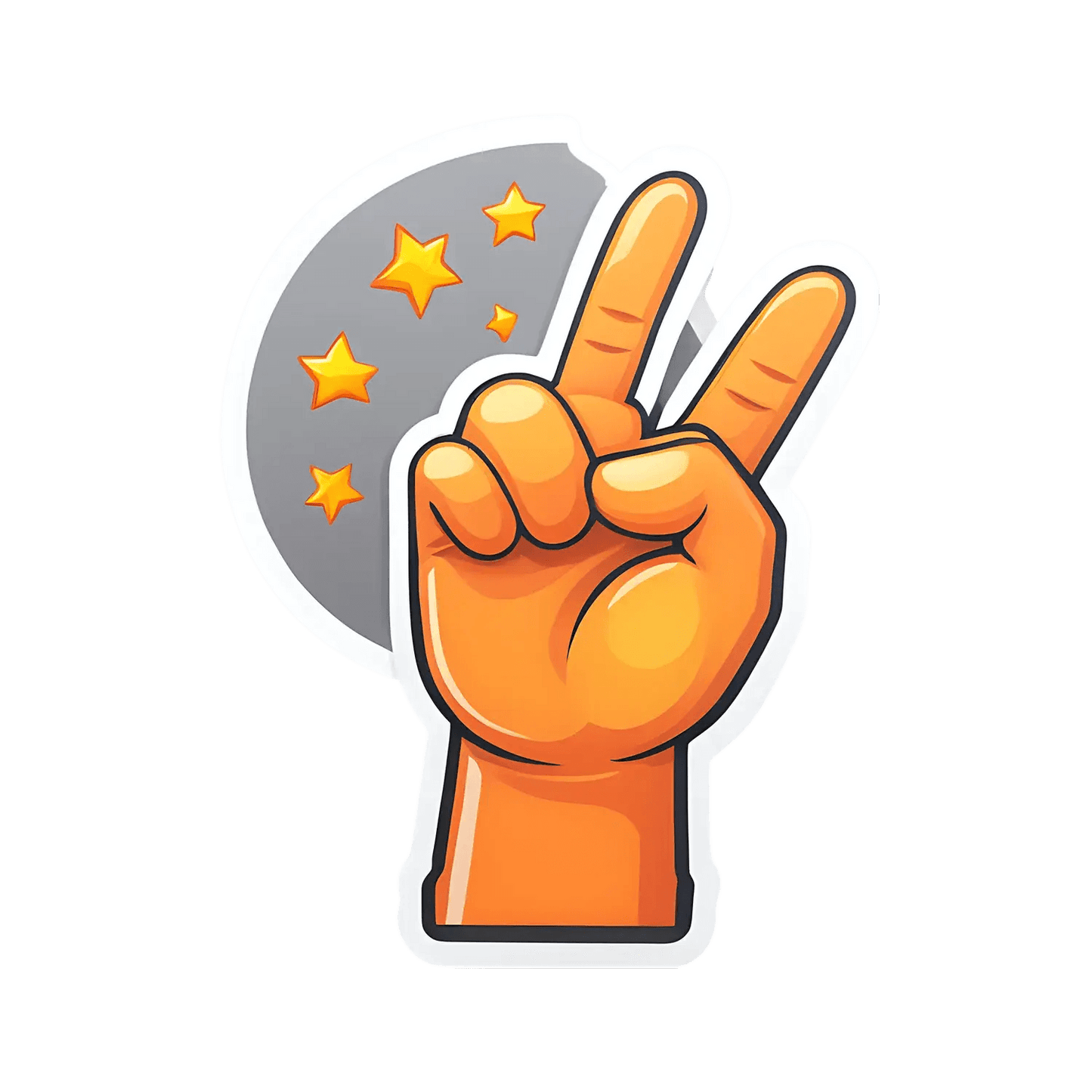 Peace Sign Sticker - Vibrant Colors - Heat Press Transfer