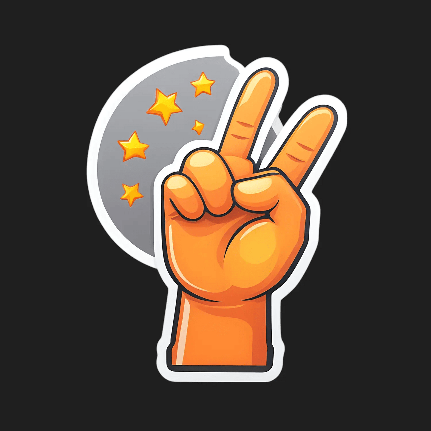 Peace Sign Sticker - Vibrant Colors - Heat Press Transfer